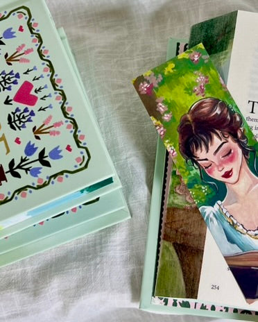 📖 Hand-Painted Edges 'Pride and Prejudice' by Jane Austen – Cottagecore Edition with Love Letters & Roses 🌹✨
