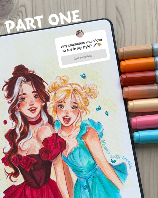 Bookish Sketchbook Pages Part 1
