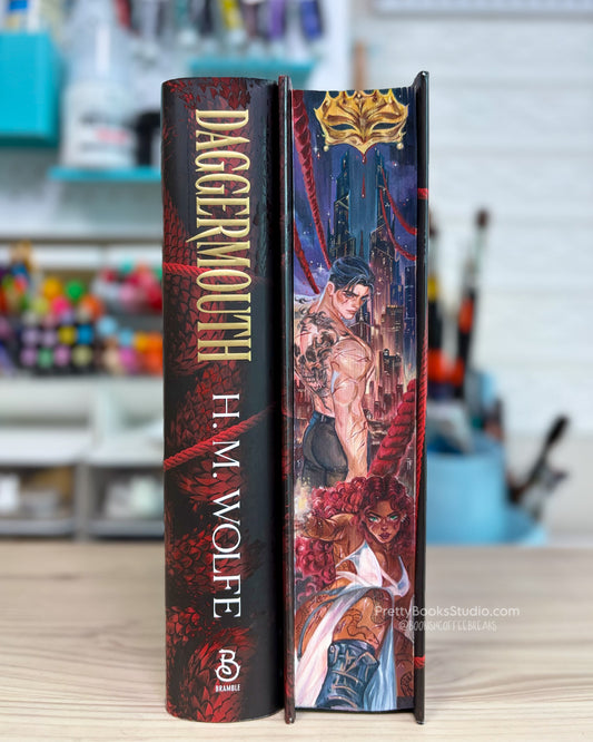 [PREORDER] Daggermouth by H.M. Wolfe Custom Edition with Illustrated Edges + Matching Bookmark🎭
