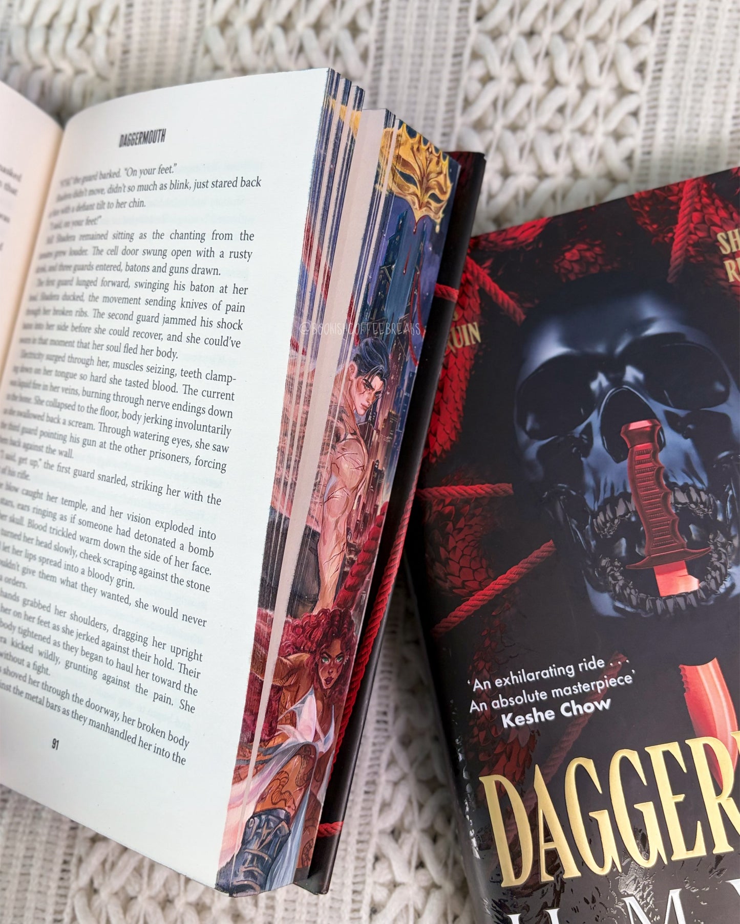 [PREORDER] Daggermouth by H.M. Wolfe Custom Edition with Illustrated Edges + Matching Bookmark🎭