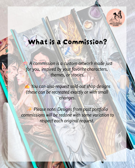 [JULY 2025] Fore-Edge Painting Commission - Custom Hand-Painted Book | Please READ DESCRIPTION🎀🖌️