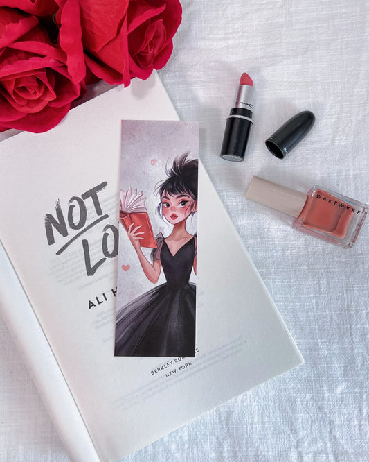 👯‍♀️"Spins, Splits, & Spicy Plots" Ballerina Book Girl Double-Sided Bookmark📙