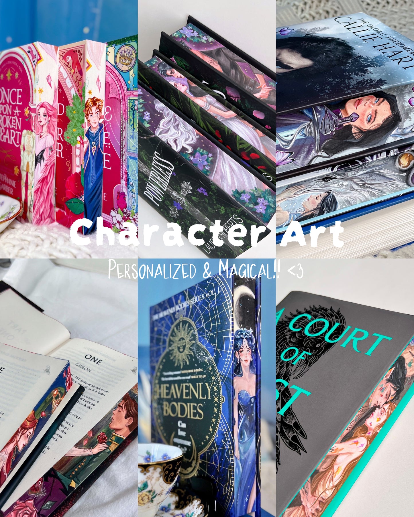 [2026] Fore-Edge Painting Commission - Custom Hand-Painted Book | Please READ DESCRIPTION🎀🖌️