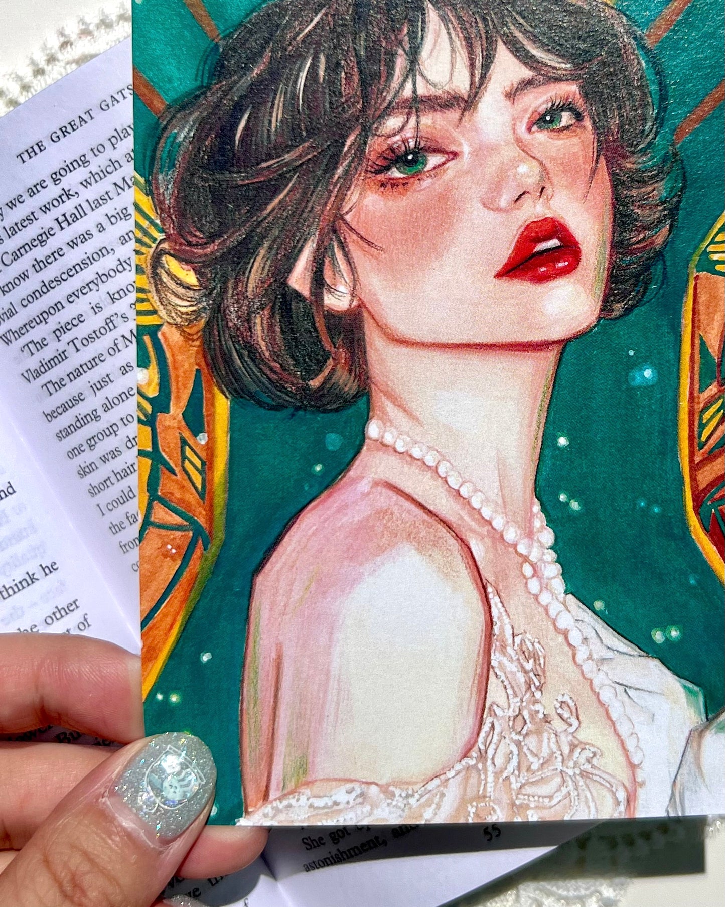 🌟 Golden Girl – Postcard / Mini Art Print