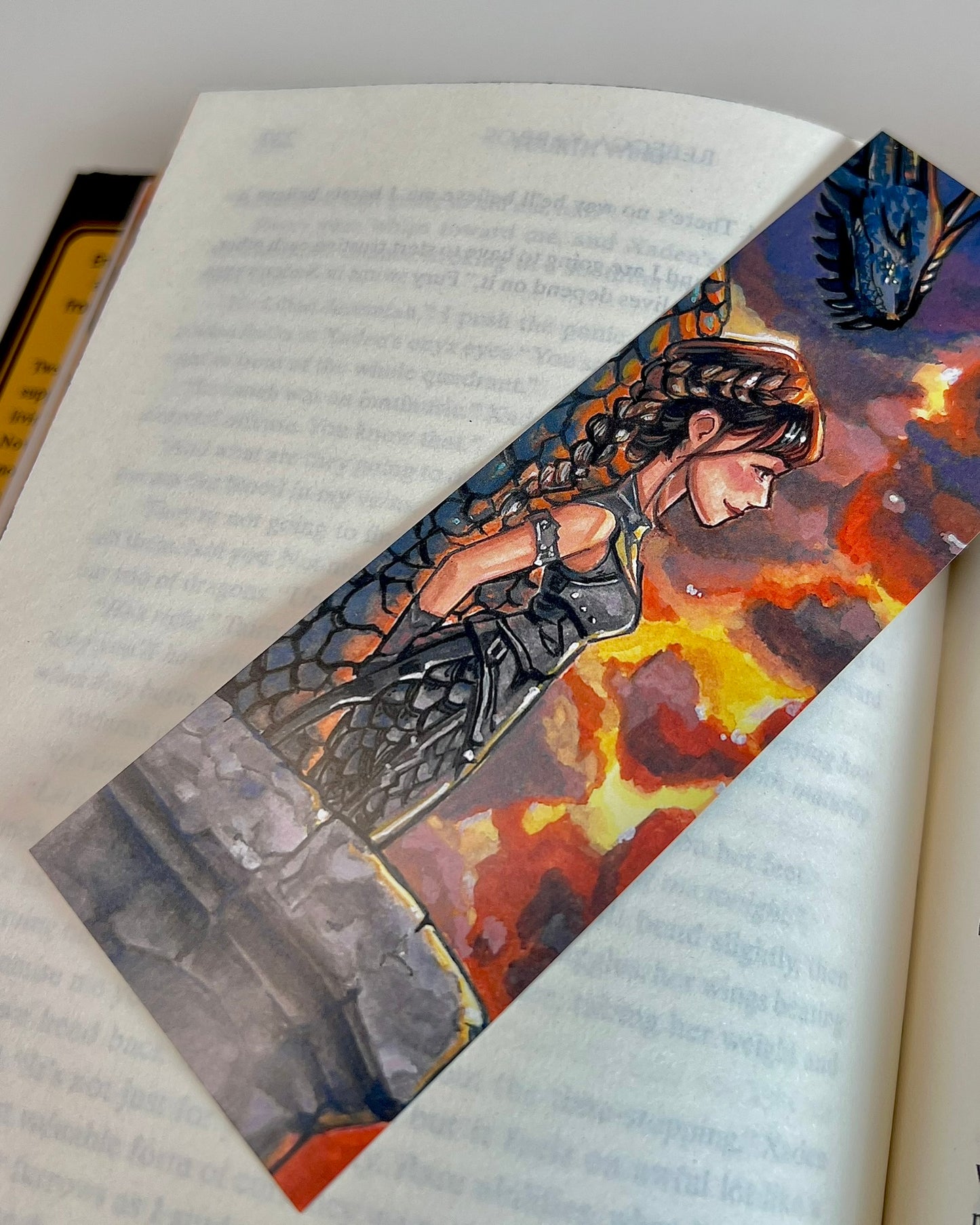 🐉 Hand-Painted Edges ‘Fourth Wing’ by Rebecca Yarros – Majestic Dragon Edition ⚡✨