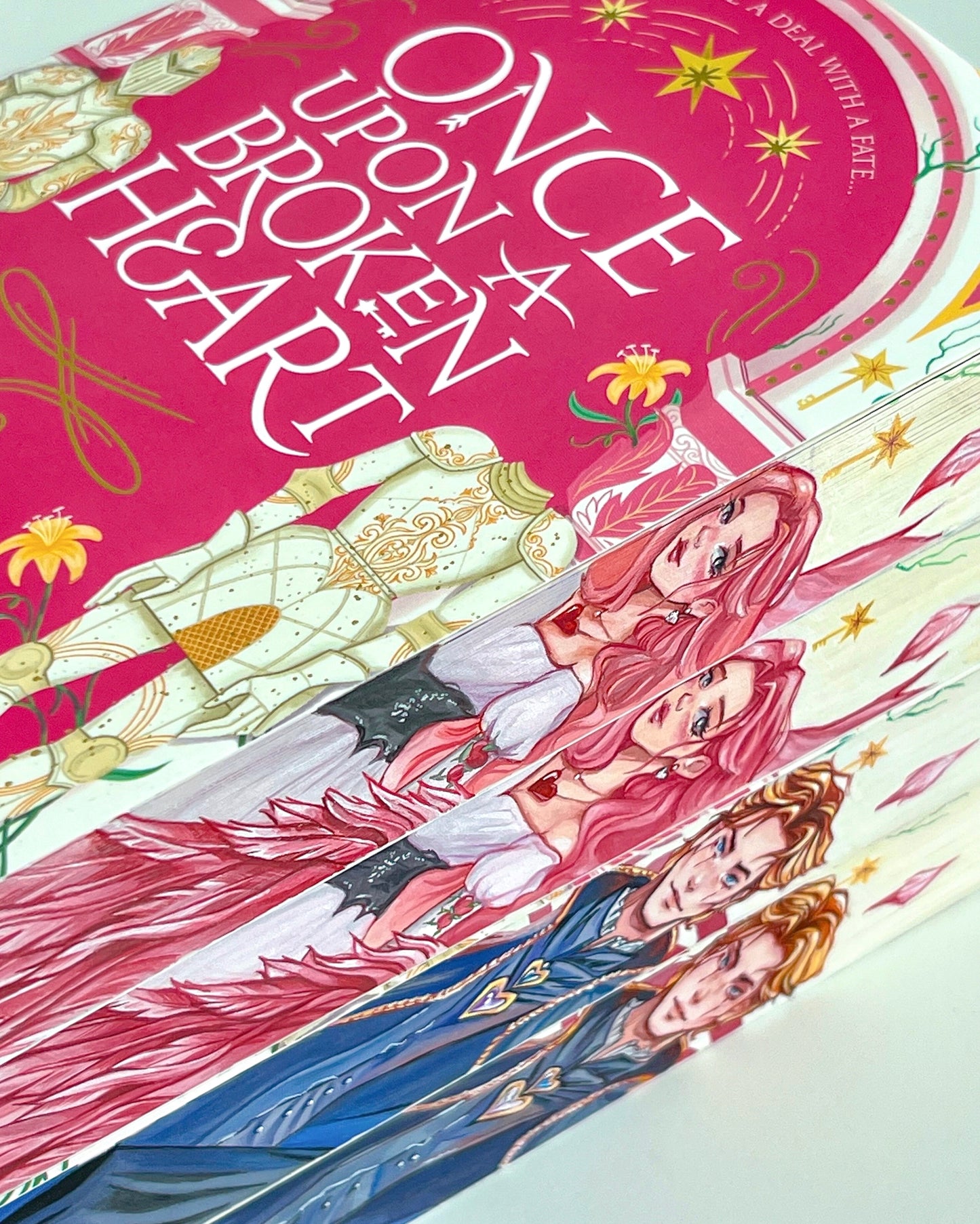 [PREORDER] Hand-Painted Edges 'Once Upon a Broken Heart' by Stephanie Garber - Heartwish & Blood Tears Editions🪽🍎