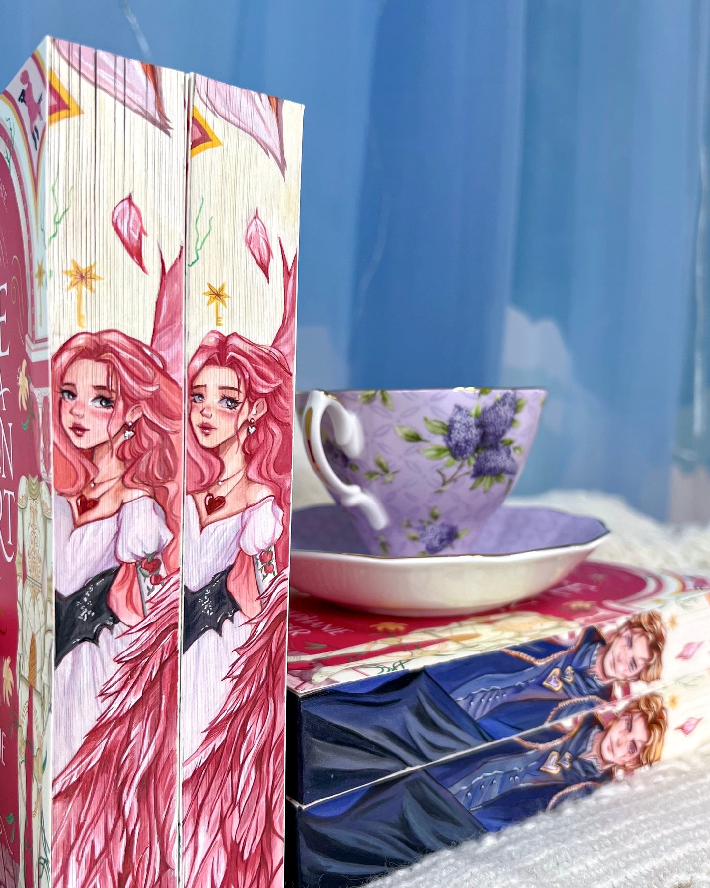 [PREORDER] Hand-Painted Edges 'Once Upon a Broken Heart' by Stephanie Garber - Heartwish & Blood Tears Editions🪽🍎