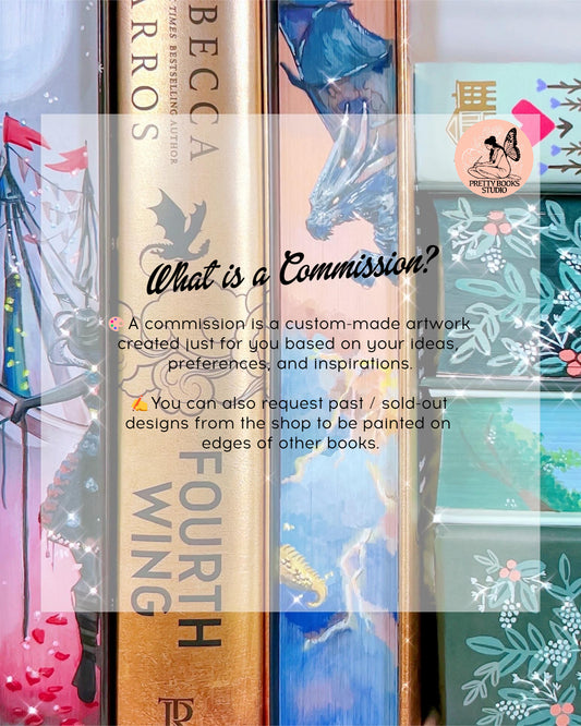 Fore-Edge Painting Commission May 2025 - Custom Hand-Painted Book | Please READ DESCRIPTION🎀🖌️