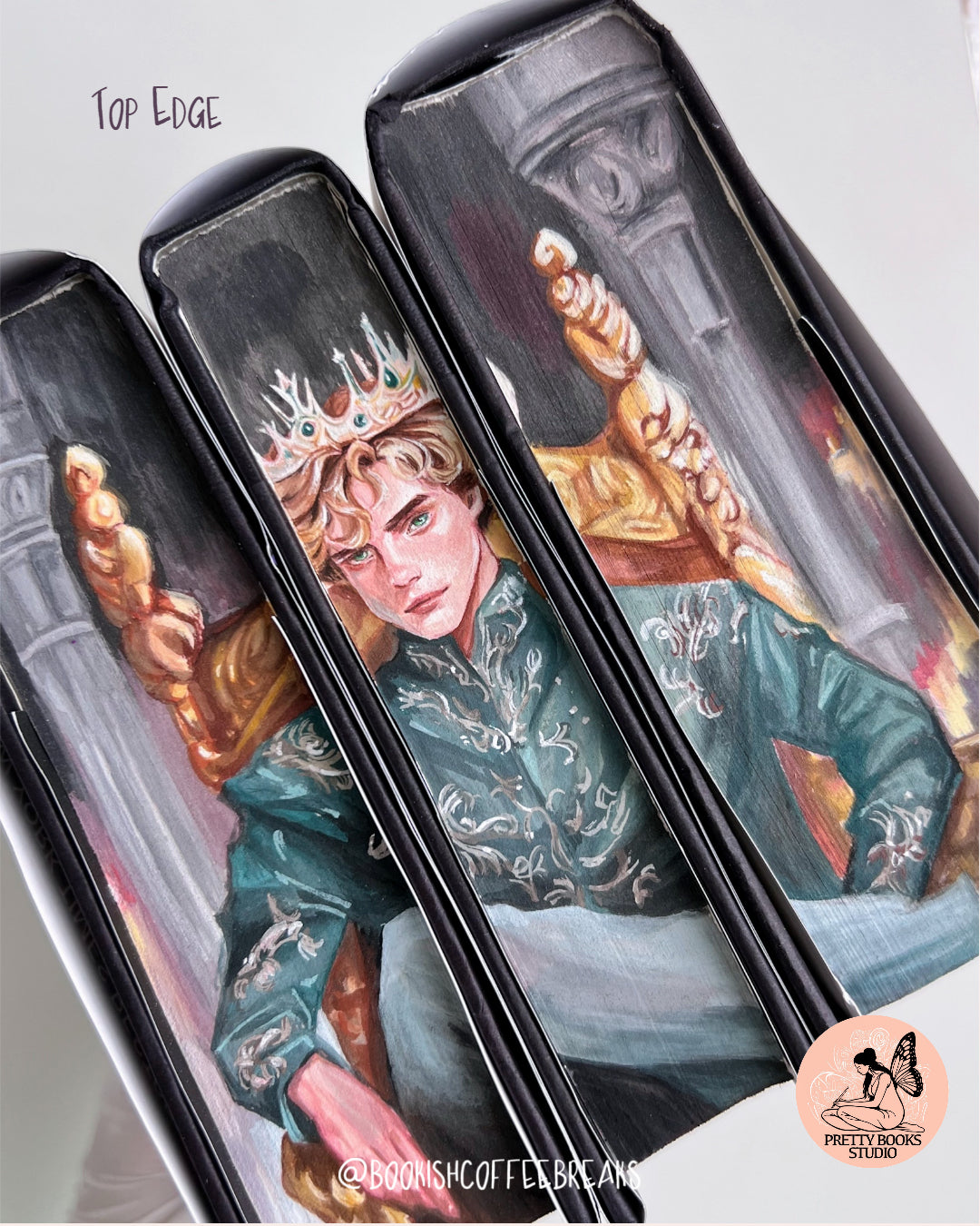 [PREORDER] Hand-Painted Edges Powerless Trilogy by Lauren Roberts - Forget Me Not Edition🪻