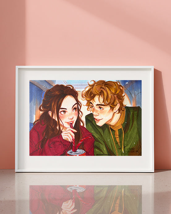 🥤 Twizzler Straws – Postcard / Mini Art Print