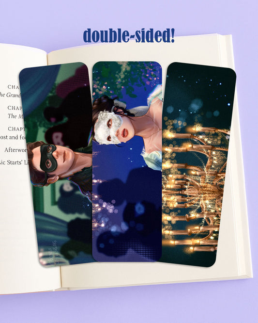🎭At the Masquerade - Set of 3 Double-Sided Bookmarks