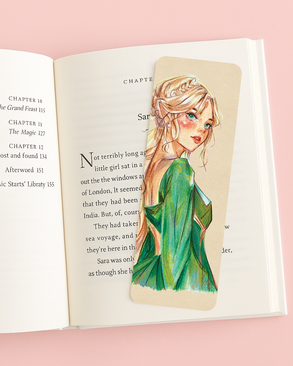 🔥 Fireheart – Double-Sided Bookmark